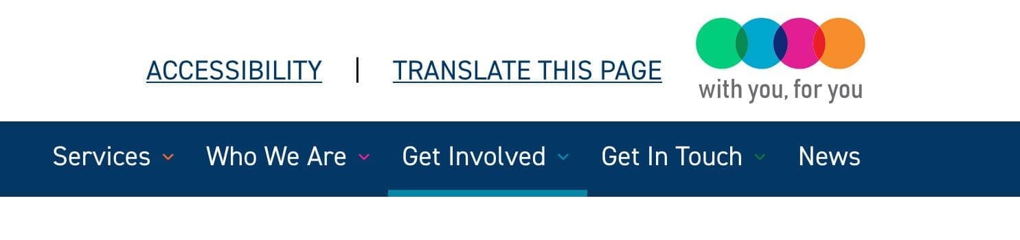 Accessibility - main nav