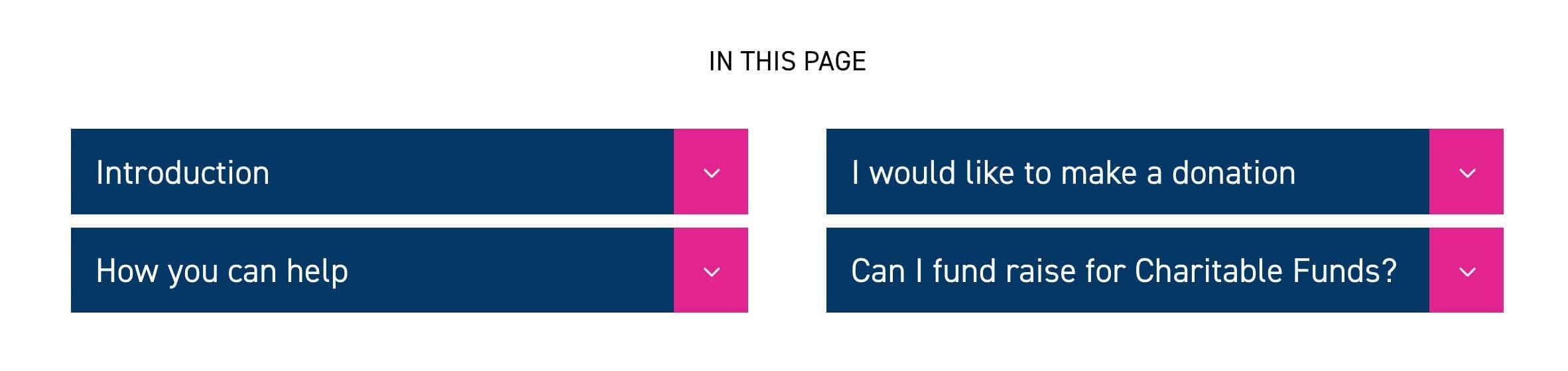 Accessibility - on this page